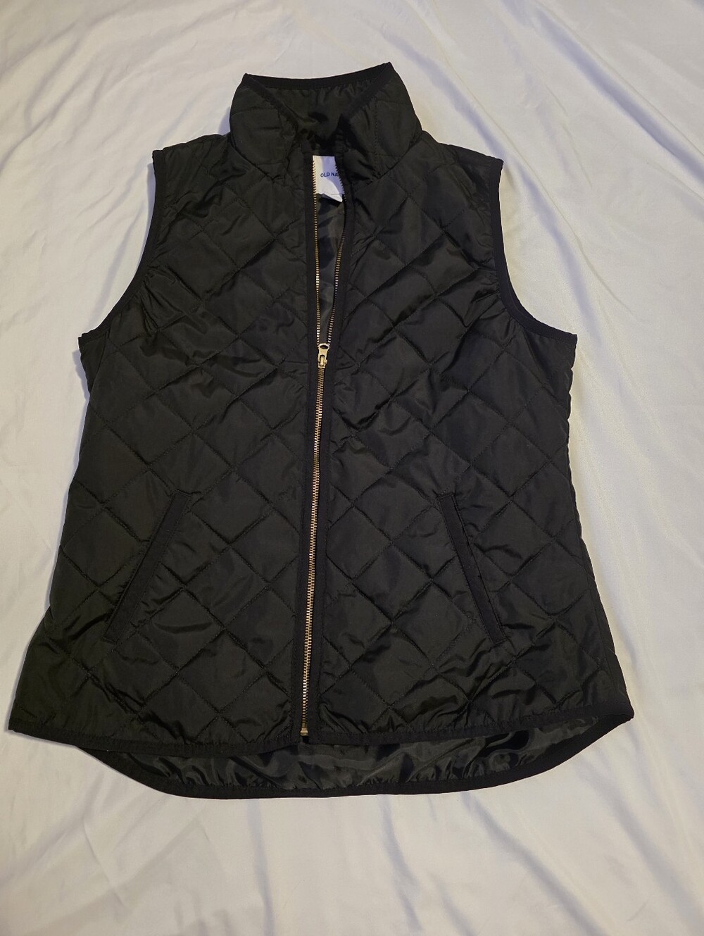 Black Quilted Sleeveless Vest - Women's Jacket